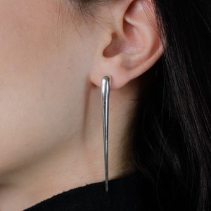 Custom long bar earrings image 7