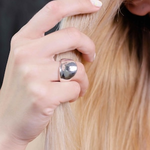 Glamour Chunky Ring | Thick Ring Silver | Chunky Silver Ring &quot;Glamour&quot;