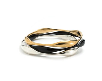 Modern bangle barcelet handmade stacking bangle