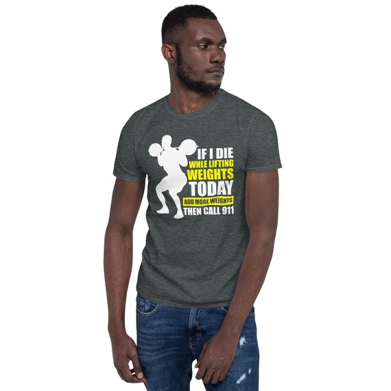 Funny Gym Shirts for Men Add More 