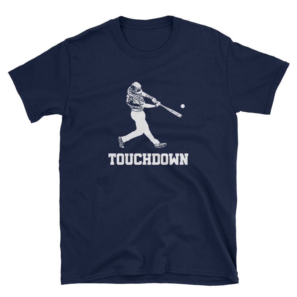 Baseball Player Tshirt Funny Baseball Touchdown Athlete Joke Etsy