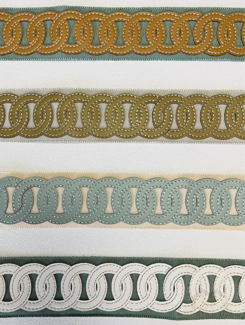 Leather 2.3" 6cm Trim for Curtains, Drapery Trim by the Yard ...
