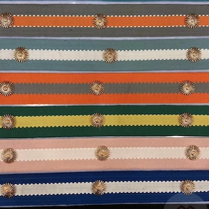 1.5" Rivets Trim Tape, Drapery Trim tape,  Narrow Tape Trim, Upholstery Trim Tape, 13 Yards 9 colors You Choose