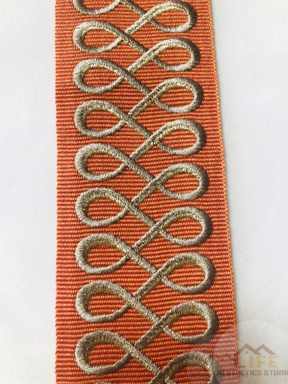 Embroidered Trim 2.3 Curtain Tape Ribbon Trim Decorative Etsy