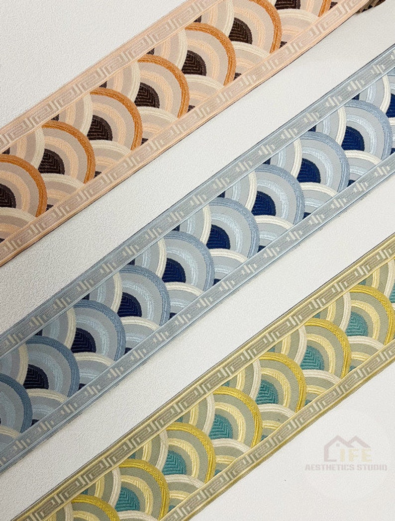 Jacquard Curtain Trim Curtain Trim Tape drapes Decorative Etsy