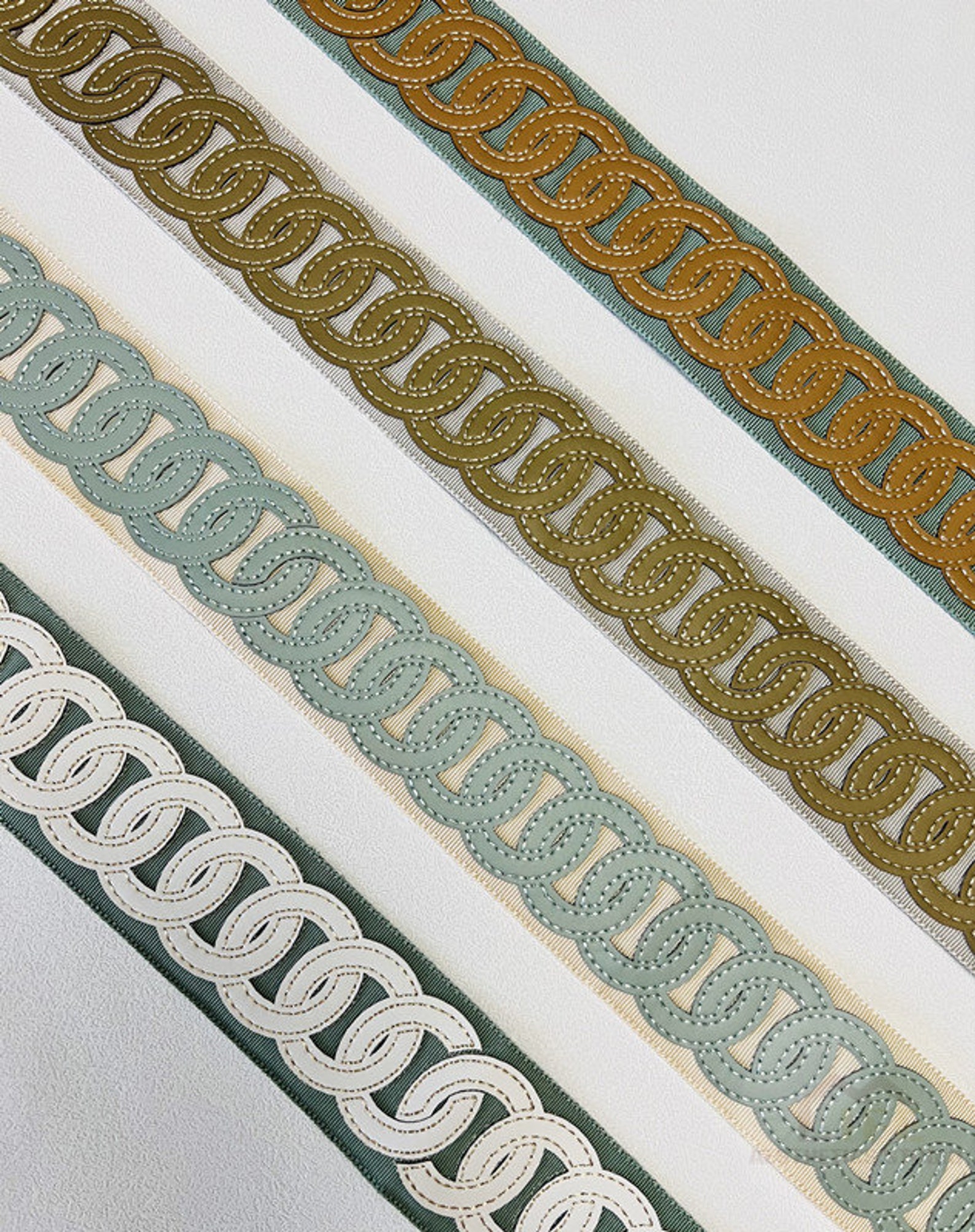 Leather 2.3" 6cm Trim for Curtains, Drapery Trim by the Yard ...