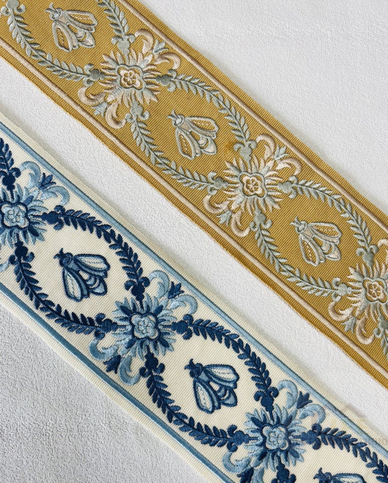 Bee Flower Curtain Trim Tape, Trim Sold by the Yard,decorative Drapery ...