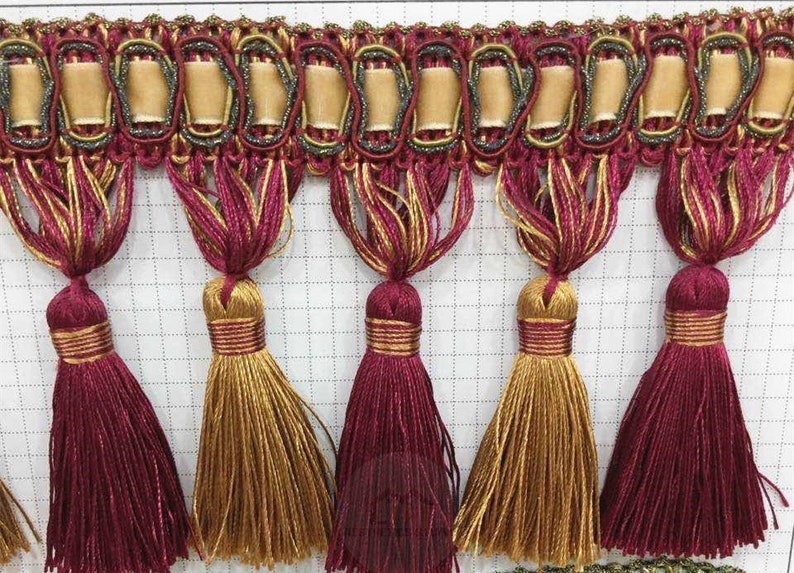 13 YARDS CURTAIN TASSEL Trim for Curtain Fabric Sewing Etsy