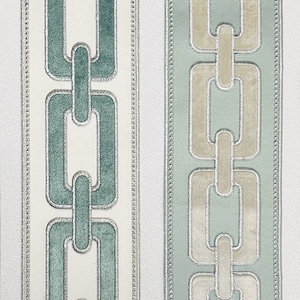 Green Velvet Curtain Border 3.5" Trim For Curtains Greek Key Trim Curtain Trim Tape Embroidery Trim Border Trim By the Yard