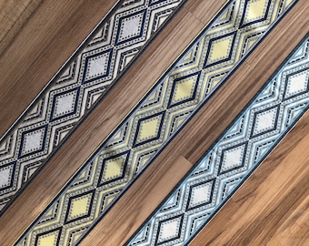 2.3“ 6cm Decorative Ribbon By the Yard, Geometric Border Trim Curtain Tape,Home Deco DIY Material,