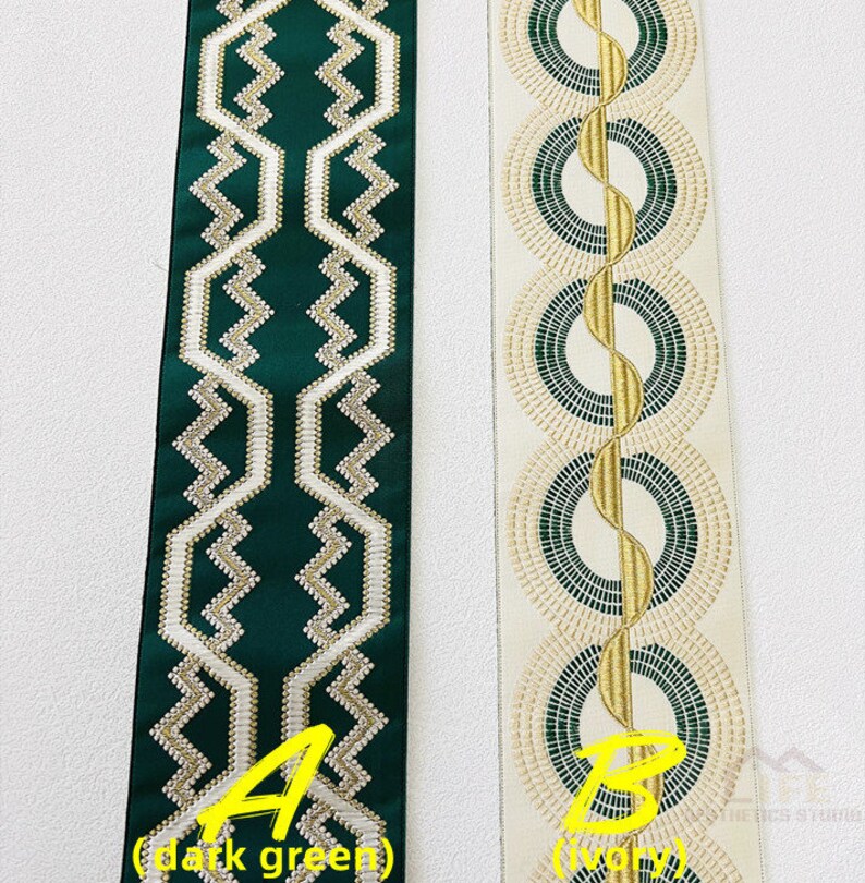 3.18cm Width Embroidery Trim Tape upholstery Etsy