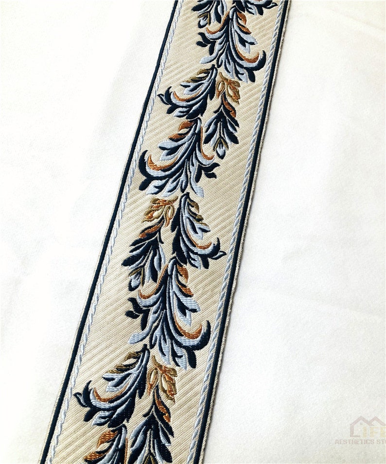 Embroidery Floral Designs Curtain Trim Decorative Trim Tape Etsy