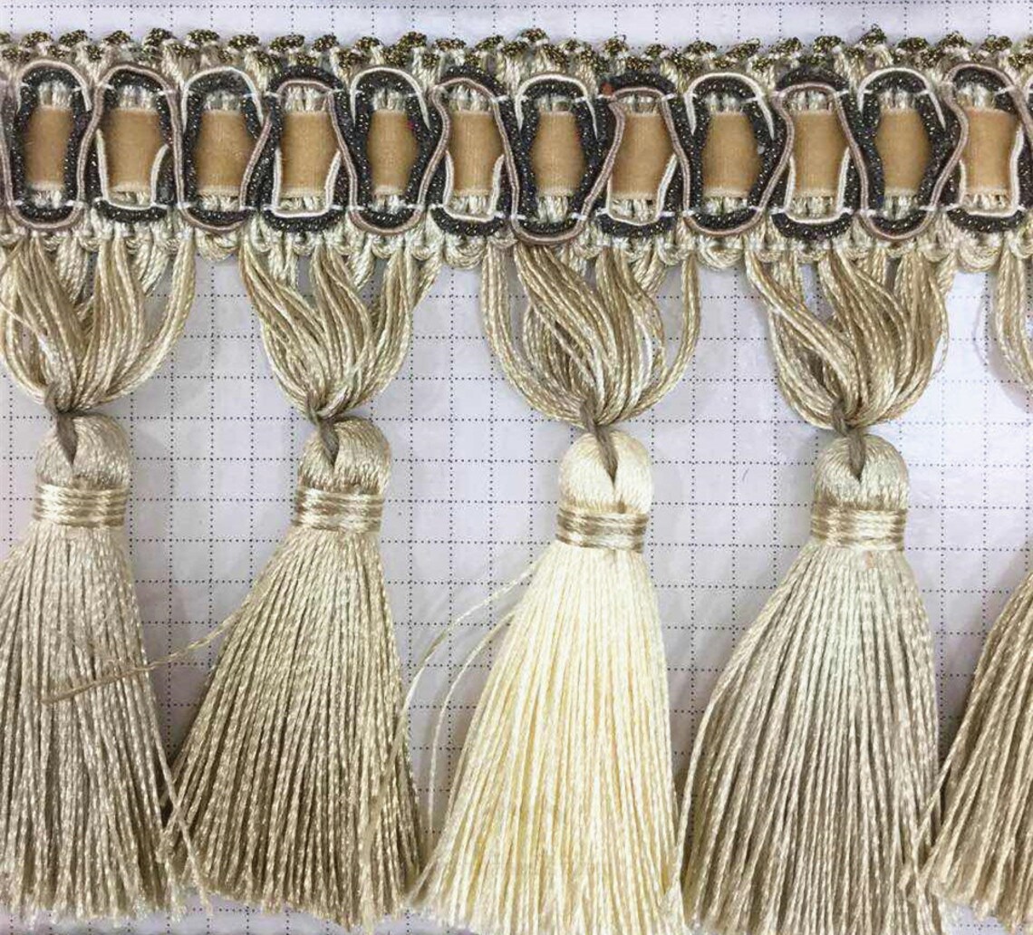 13 YARDS CURTAIN TASSEL Trim for Curtain Fabric Sewing Etsy