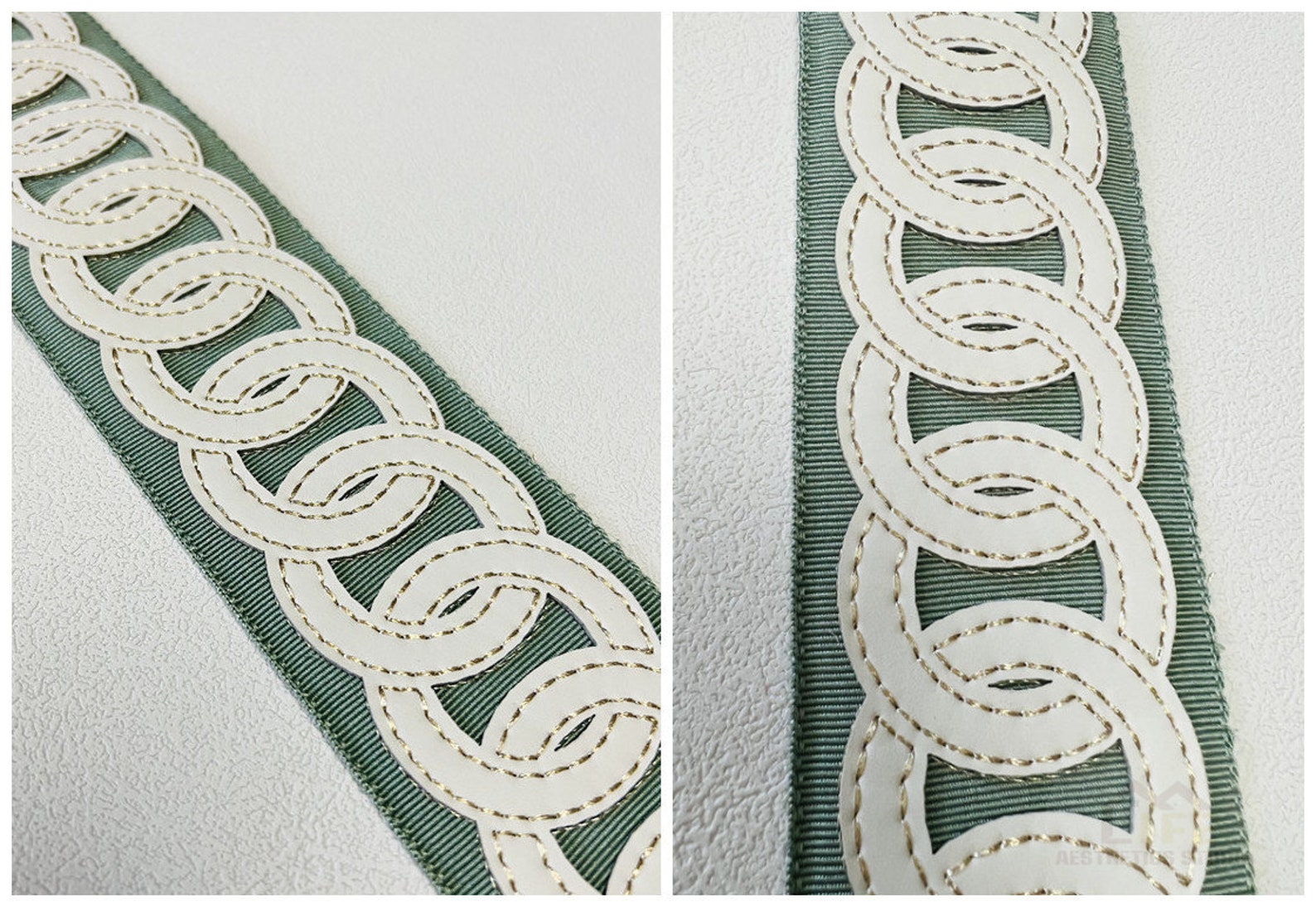 Leather 2.3" 6cm Trim for Curtains, Drapery Trim by the Yard ...