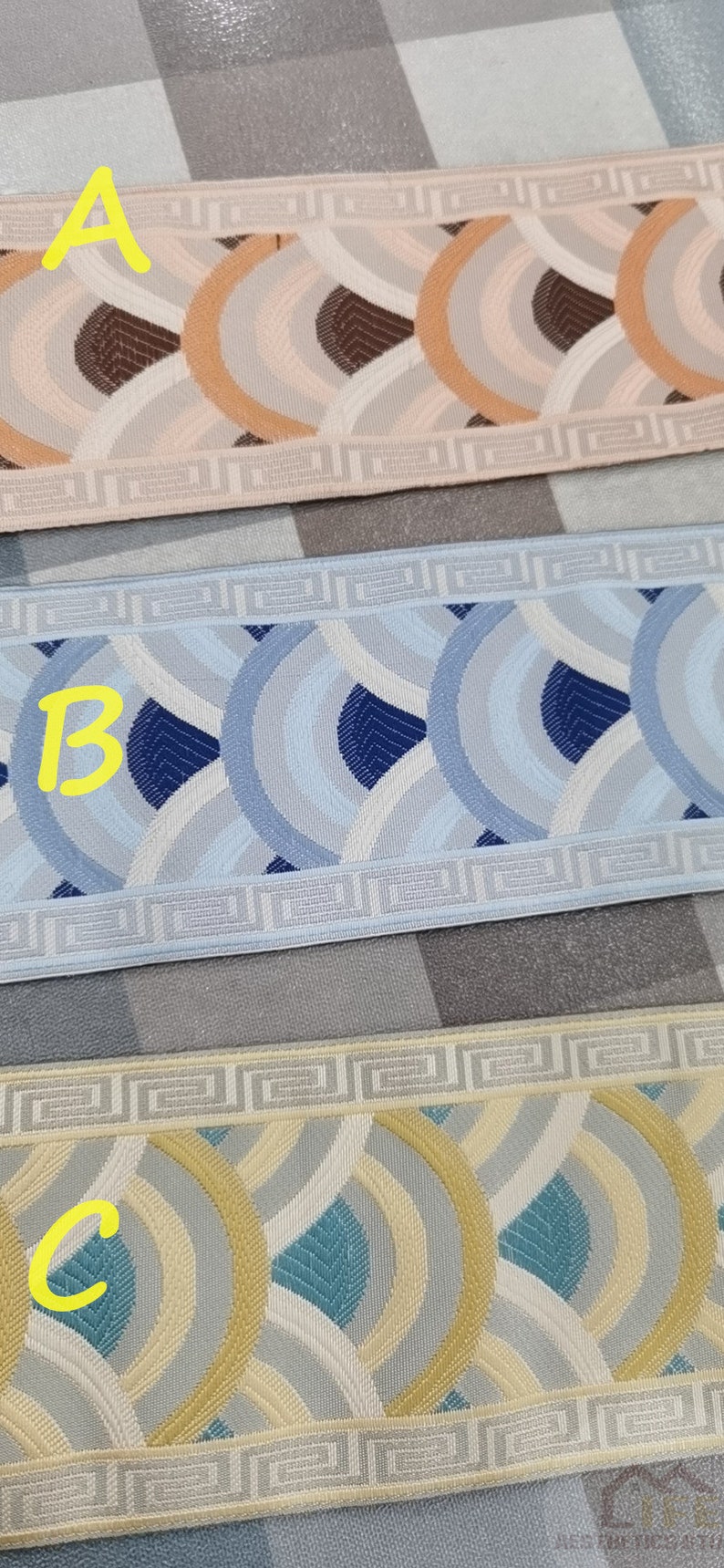 Jacquard Curtain Trim Curtain Trim Tape drapes Decorative Etsy