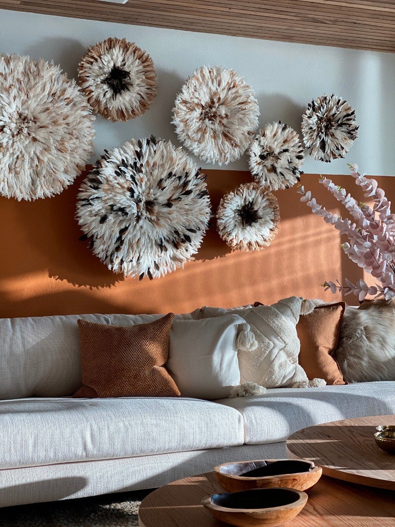 Juju Hat Wall Decor Authentic Juju Hat in White and Tan Mix Etsy