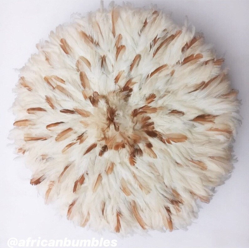 Juju Hat Wall Decor Authentic Juju Hat in White and Tan Mix Etsy