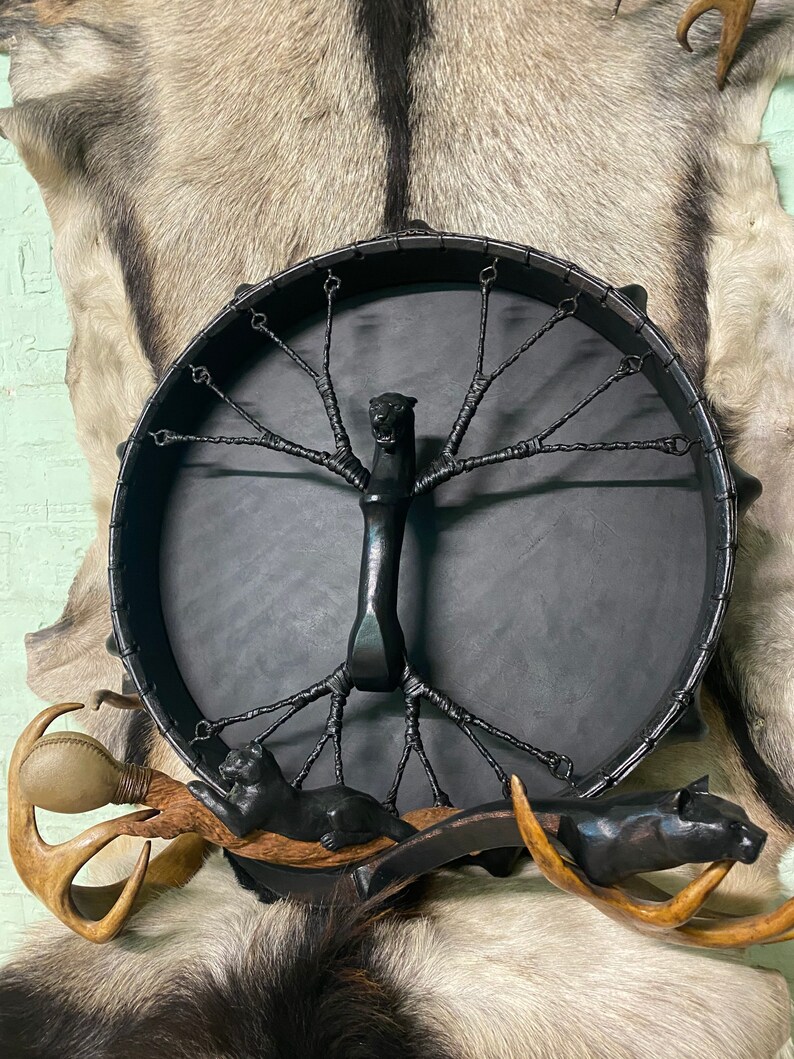 Shaman Drum 20' Siberian Drum Jaguar Etsy