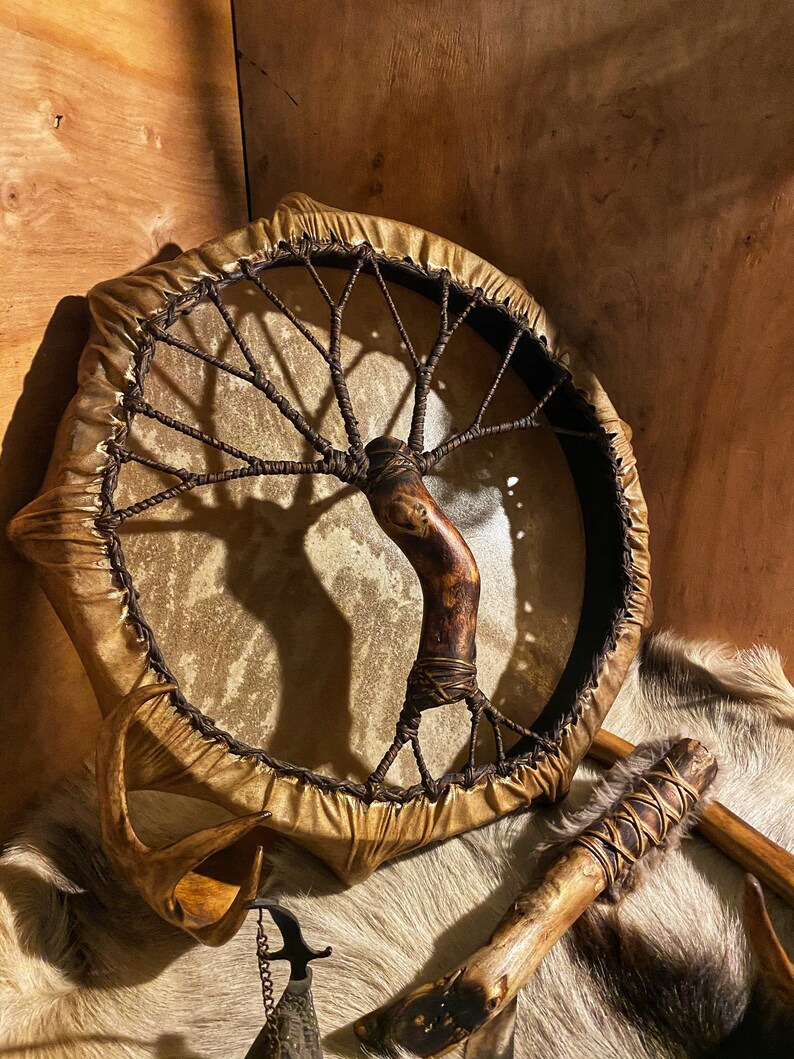 Ritual Shaman Drum 16' Shamanic Drum Siberian Shamanic Etsy