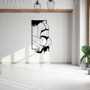 sexy Frau moderne Wand Kunst svg,dxf,EPS,AI und PDF files.Plasma cut file,wall art dxf,laser cut files,Glowforge files,