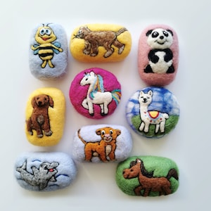 Children&#39;s Wool Felted Soap: Exfoliating Kids Soap