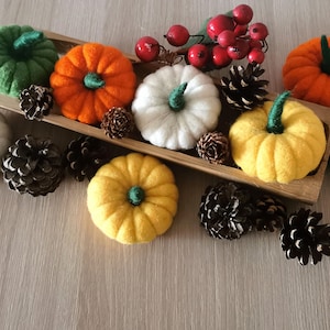Felted Pumpkin Ornament: Handmade Fall Decor