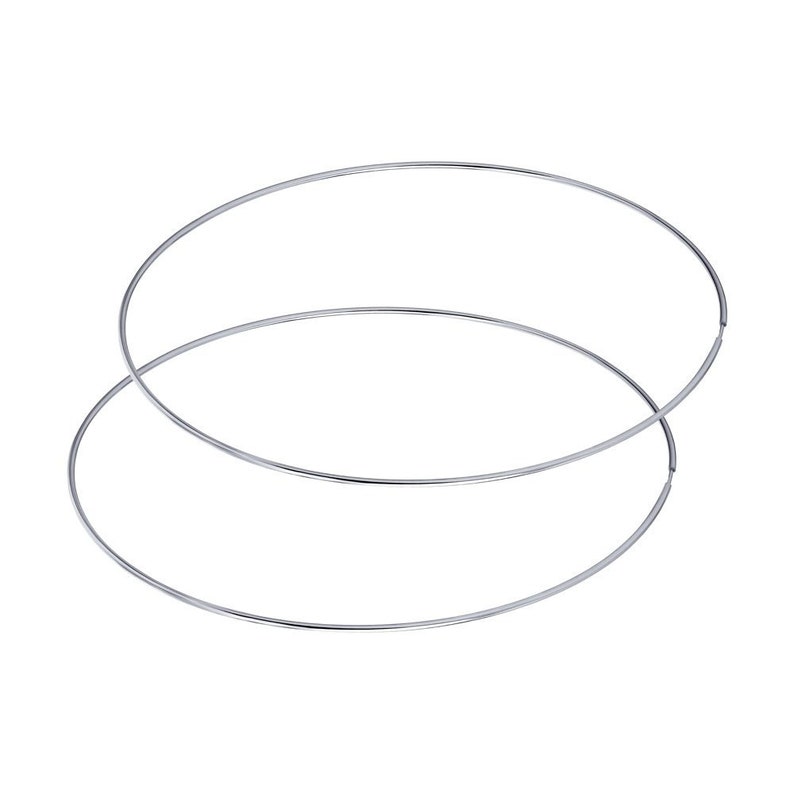 4 inch Hoop Earrings sterling silver 925 best holiday gift Length 10.0 cm