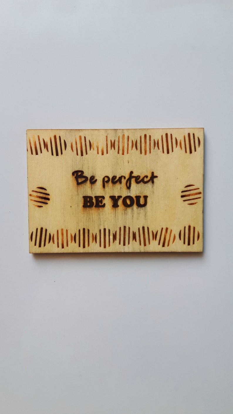 Best dad gift Motivation Custom gift Fridge magnet Wooden Gift for husband Hand burned Gift for dad Gift for wife
