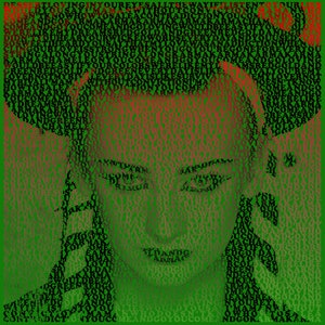 Boy George Karma Chameleon Lyrics Typographic Artwork