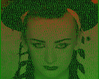 Boy George Karma Chameleon Lyrics Typographic Artwork
