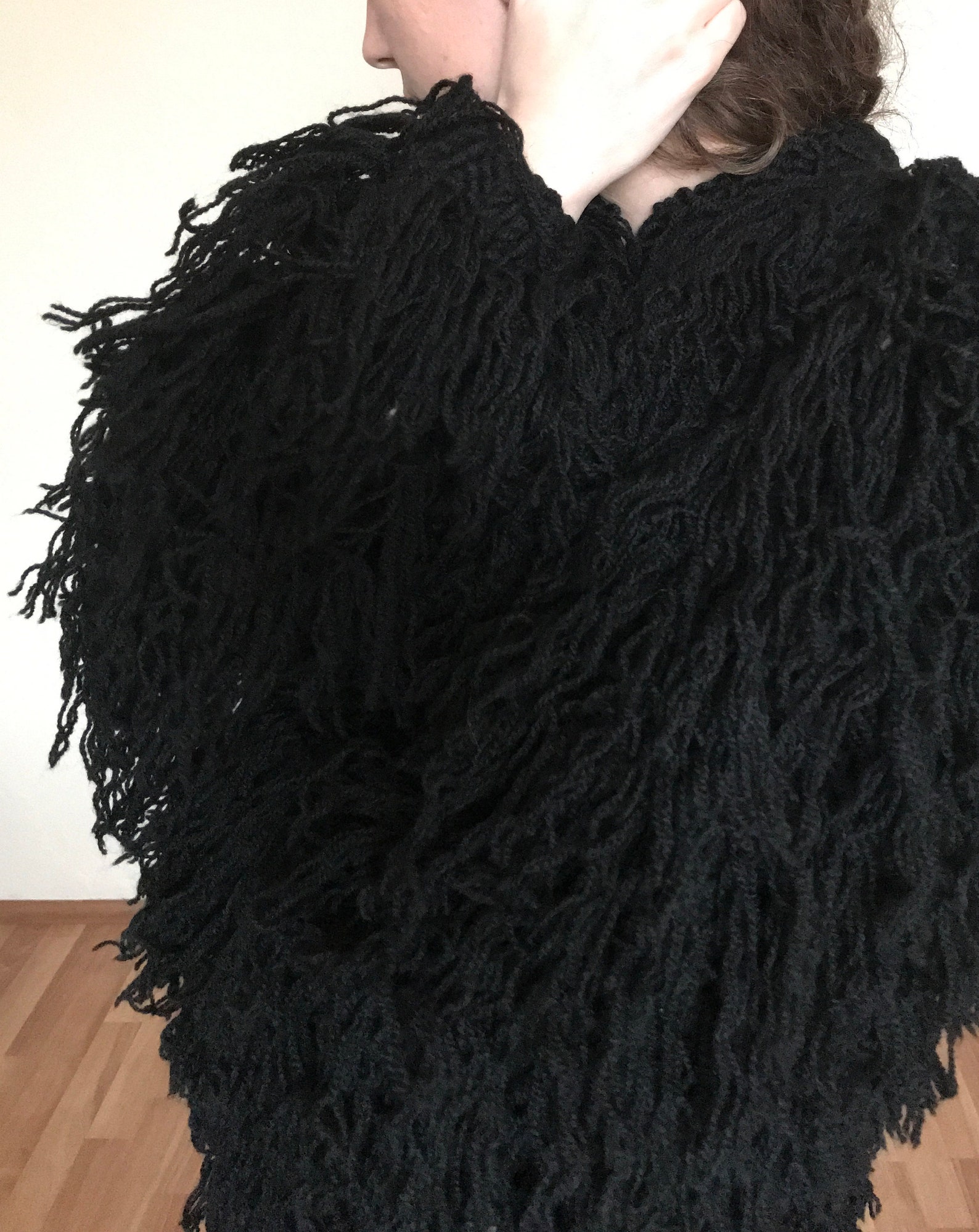 Shaggy Coat Handmade Coat Fringe Coat Shaggy Jacket Furry Etsy