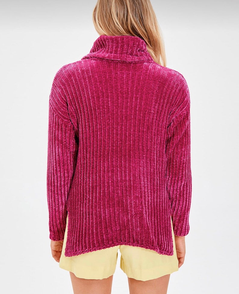 Hand Knit Velvet Sweater More Colors