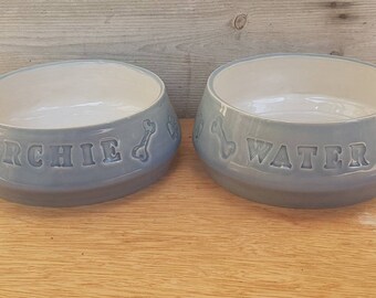 fed n watered spaniel bowl