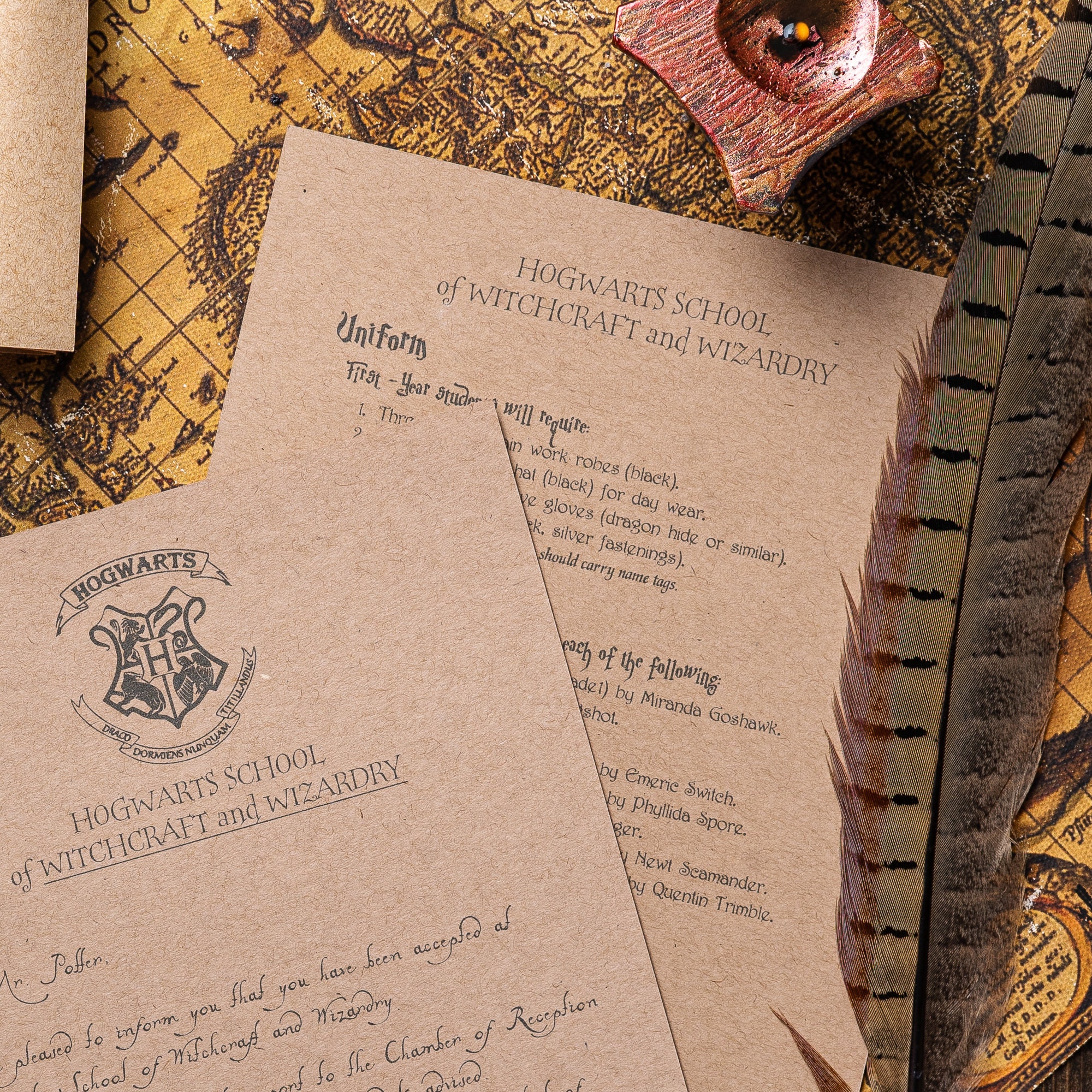 Carta de aceptación de Hogwarts Personalizada Harry Pottery  Etsy