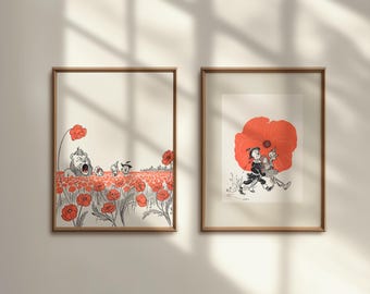 Wizard of Oz Vintage Book Prints: W.W. Denslow Illustrations (Digital Download)