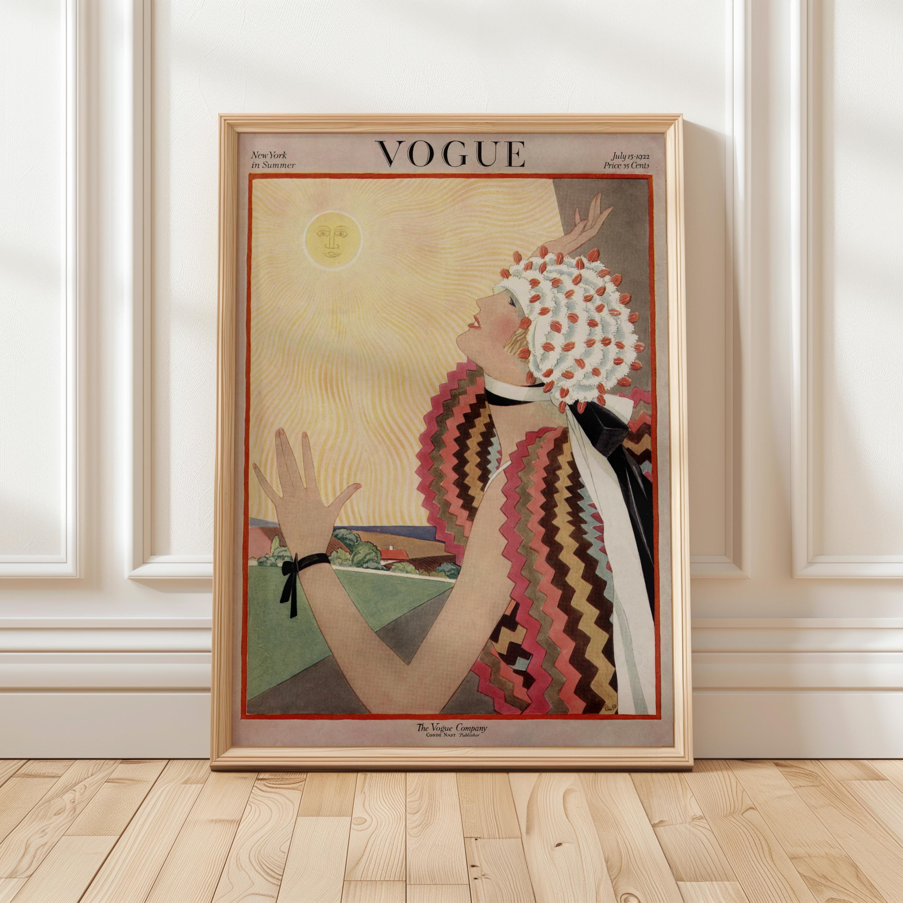 アンティーク壁掛】VOGUE 1925年4月号 パリファッション特集 【公式通販】