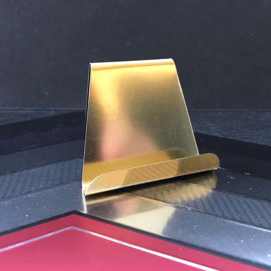 Brass Business Card Holder Brass Table Card Holders Office Etsy