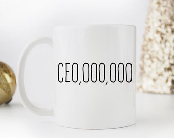 CEO Mug: Boss Lady Gift, Aspiring Entrepreneur