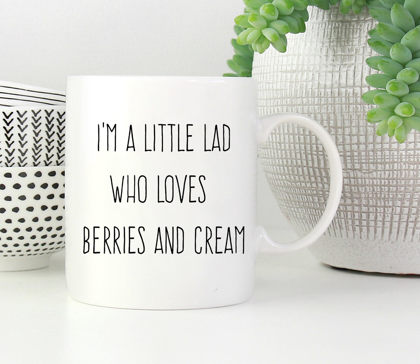 Berries and Cream Mug, Berries and Cream Meme, I'm a Little Lad Mug