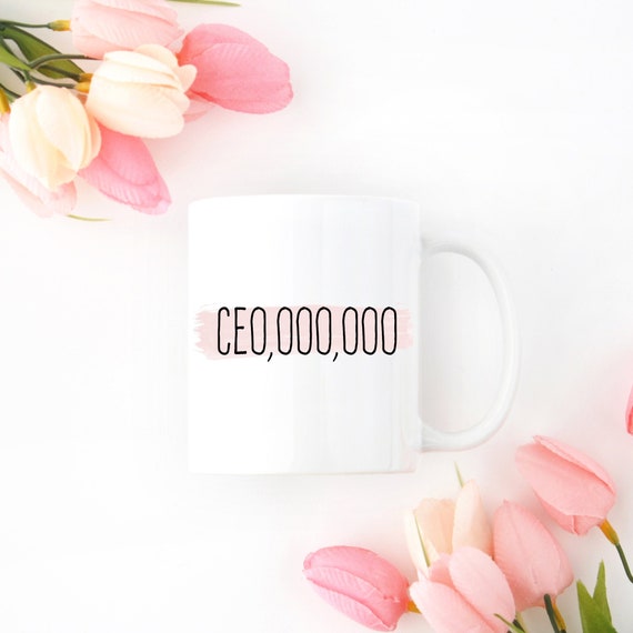 Boss Lady Mug, Girl Boss Mug, Boss Babe Mug, CEO Mug, Gift for Boss Female, New Business Owner Gift, CEO 000 000 mug