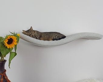 Cat Shelf Wall Mounted Floating Perch Bed With Pillow, Premium Quality Furniture W95UL