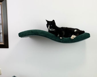 Cat Shelf Wall Mounted Floating Perch Bed With Pillow, Removable and Washable Cushion, Premium Quality Furniture W75SR