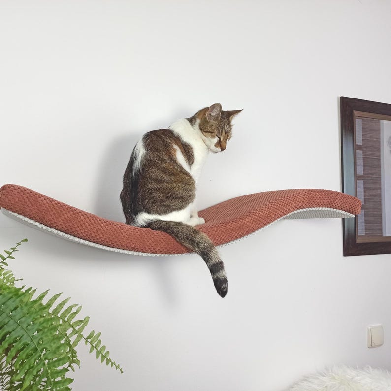 Invisible Fastening Cat Wall Shelf - Easy to Clean & Super Secure Design image 5