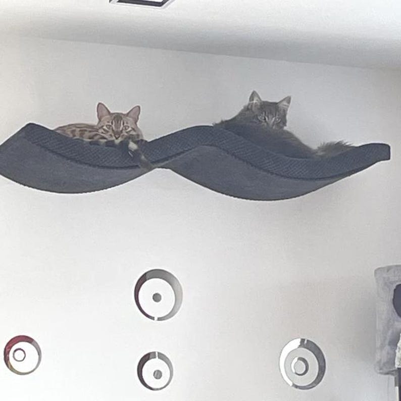 Large Cat Wall Shelf – Treat Your Kitty to a Cozy Hammock! image 11