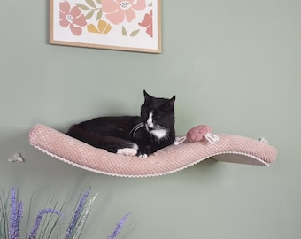 Luxurious Floating Cat Shelf Bed - The Ultimate Feline Retreat
