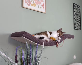 Kattenopklapbed voor grote katten met een afneembaar en wasbaar kussen en onzichtbare sluiting