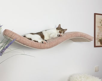 Cozy Cat Perch: Wall-Mounted Shelves with Washable Cover