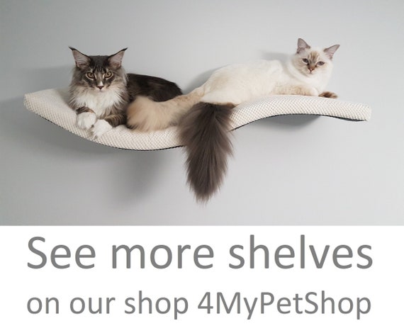 Wave 95 Ul Cat Shelf Shelves Furniture Bed - Curved Wall Shelf For Cats Wave 95 Ul Cat Shelf Shelves Furniture Bed - Curved Wall Shelf For Cats