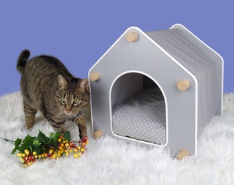 M/L Cat House, Dog House, Pet House, Cat Bed, Dog Bed, Pet Bed, Cat Furniture, Dog Furniture, Pet Furniture, Cat Gift, Dog Gift, Pet Gift