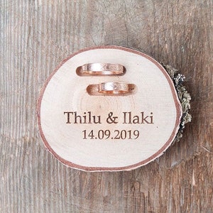 Ring Bearer Box, Wedding Ring Holder, Ring Bearer Pillow, Personalized Tree Stump, Wood Wedding Proposal Ring Box, Engagement Ring Box Dish